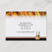 Akustikgitarre-Visitenkarte Visitenkarte (Rückseite)