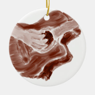 Akustikgitarremalerei Sepia tonte Version Keramik Ornament
