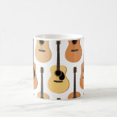 Akustikgitarren-Muster Kaffeetasse (Mittel)