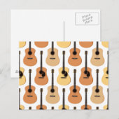 Akustikgitarren-Muster Postkarte (Vorne/Hinten)