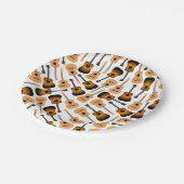 Akustikgitarren Pappteller (Schrägansicht)