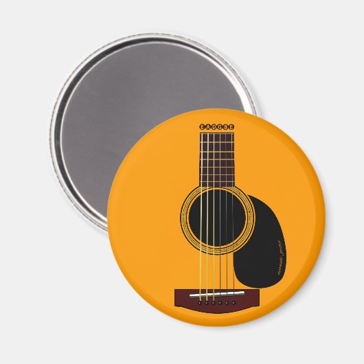 Akustikgitarrenmagnet Magnet (Vorderseite/Rückseite)