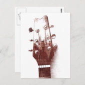 Akustikgitarrespiele Postkarte (Vorne/Hinten)