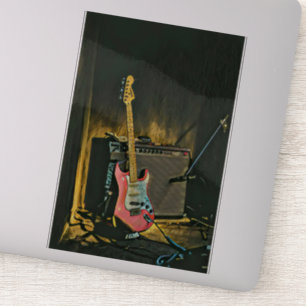 Akustikgitarrist Aufkleber