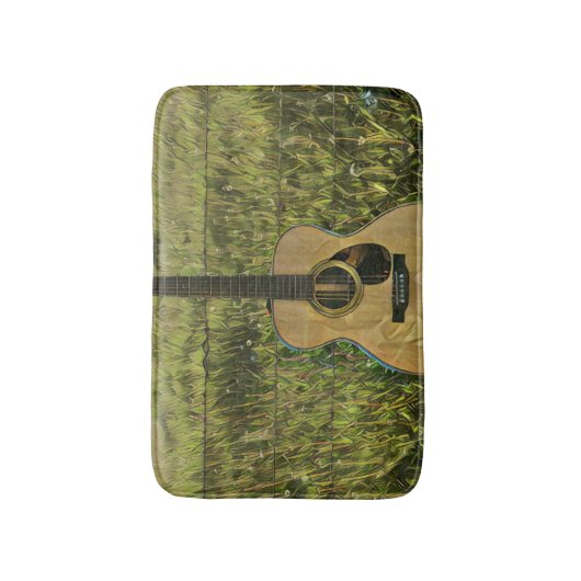 Akustikgitarrist Badematte (Vorderseite Vertikal)