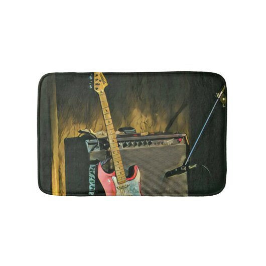 Akustikgitarrist Badematte (Vorderseite)
