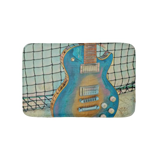 Akustikgitarrist Badematte (Vorderseite)
