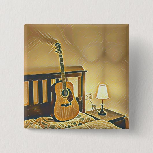 Akustikgitarrist Button (Vorderseite)