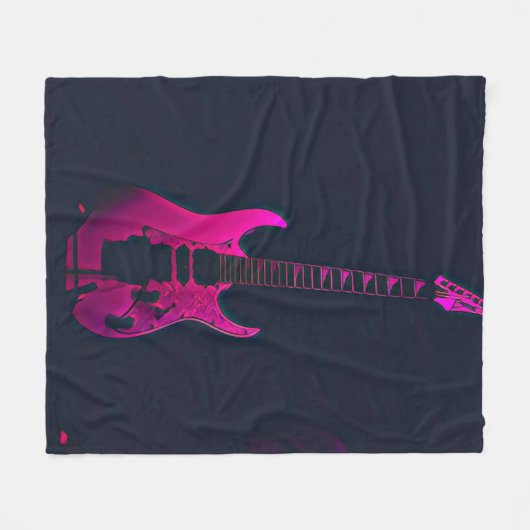 Akustikgitarrist Fleecedecke (Vorderseite (Horizontal))