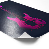 Akustikgitarrist Fotodruck (Ecke)