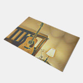 Akustikgitarrist Fußmatte (Schrägansicht)