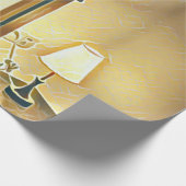 Akustikgitarrist Geschenkpapier (Ecke)