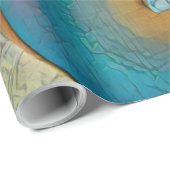 Akustikgitarrist Geschenkpapier (Rolleneckpunkt)