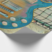 Akustikgitarrist Geschenkpapier (Ecke)