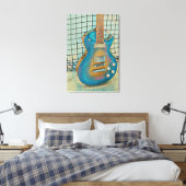 Akustikgitarrist Leinwanddruck (Insitu (Schlafzimmer))