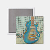 Akustikgitarrist Magnet (Vorderseite/Rückseite)