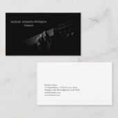 Akustikgitarrist Musiker Visitenkarte (Vorne/Hinten)