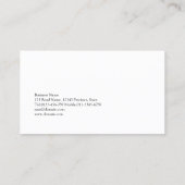 Akustikgitarrist Musiker Visitenkarte (Rückseite)