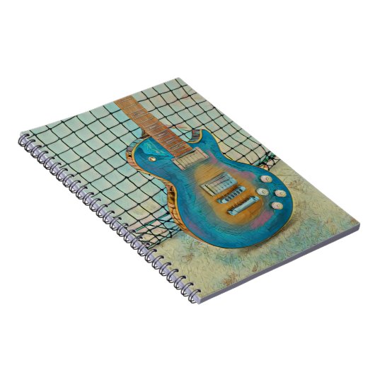 Akustikgitarrist Notizblock (Rechte Seite)