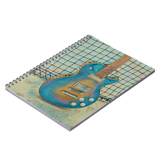 Akustikgitarrist Notizblock (Linke Seite)