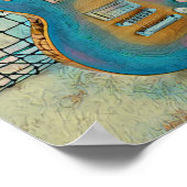 Akustikgitarrist Poster (Ecke)