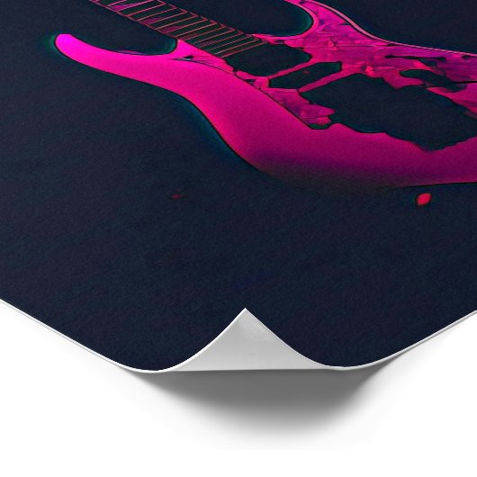 Akustikgitarrist Poster (Ecke)