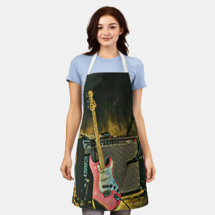 Akustikgitarrist Schürze