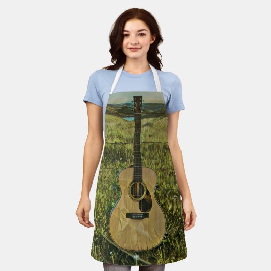 Akustikgitarrist Schürze (Getragen)
