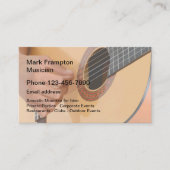 Akustikgitarrist Visitenkarte (Vorderseite)