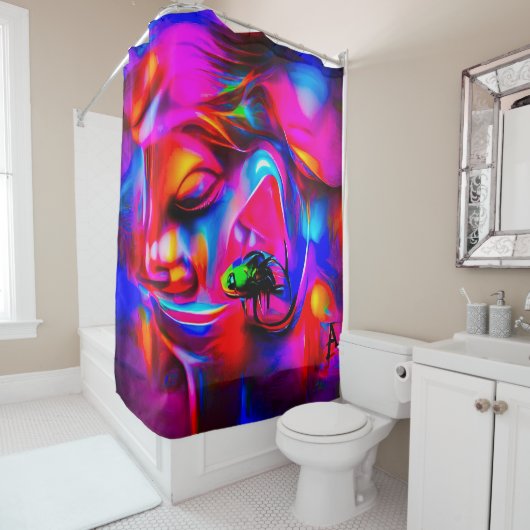 Akustikophobie 2 duschvorhang (Beispiel)