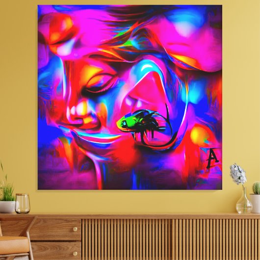 Akustikophobie 2 leinwanddruck (Insitu (Wohnzimmer))