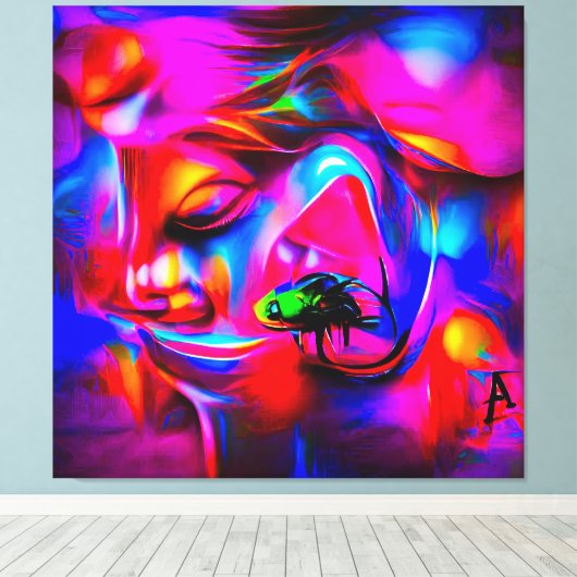 Akustikophobie 2 leinwanddruck (Insitu (Holzboden))