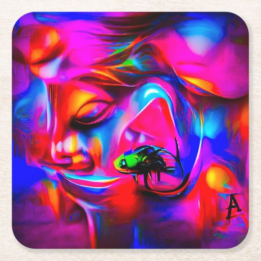 Akustikophobie 2 rechteckiger pappuntersetzer (Vorderseite)