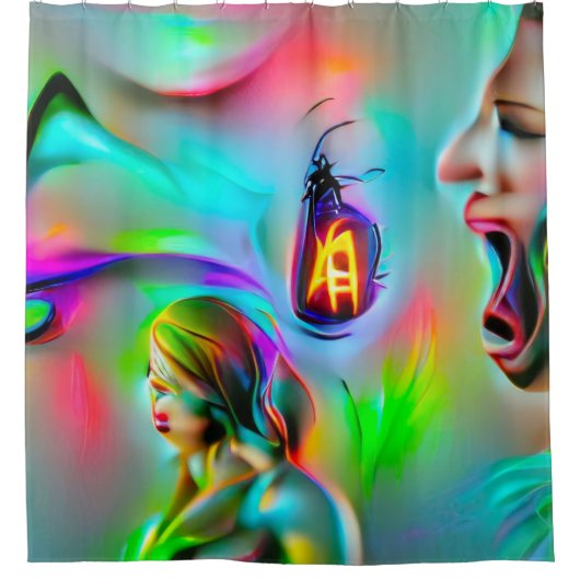 Akustikophobie Duschvorhang (Vorderseite)