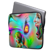 Akustikophobie Laptopschutzhülle (Vorderseite Links)