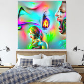 Akustikophobie Leinwanddruck (Insitu (Schlafzimmer))