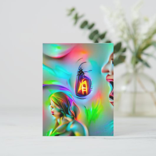 Akustikophobie Postkarte (Stehend Vorderseite)