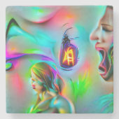 Akustikophobie Steinuntersetzer (Vorderseite)