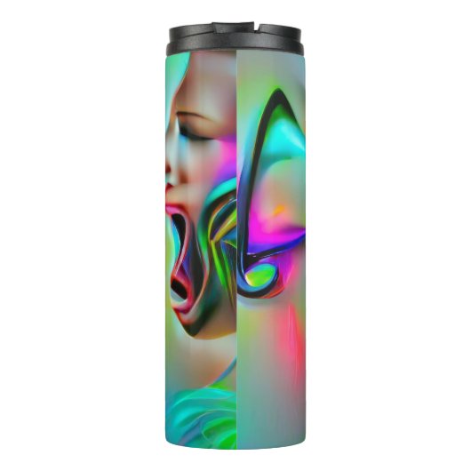 Akustikophobie Thermosbecher (Rückseite)