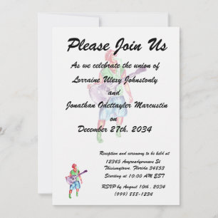 Akustikspielerin Sängerin Einladung