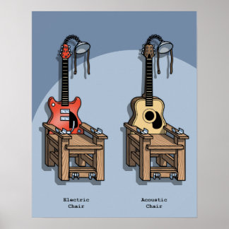 Akustikstuhl Poster