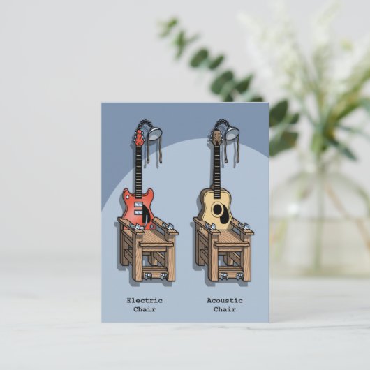 Akustikstuhl Postkarte (Stehend Vorderseite)