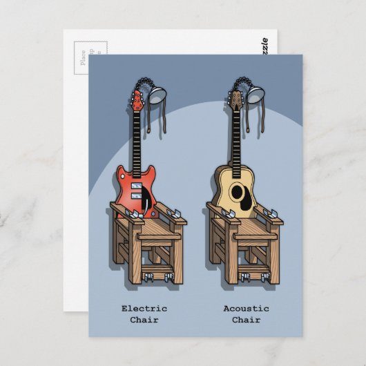 Akustikstuhl Postkarte (Vorne/Hinten)