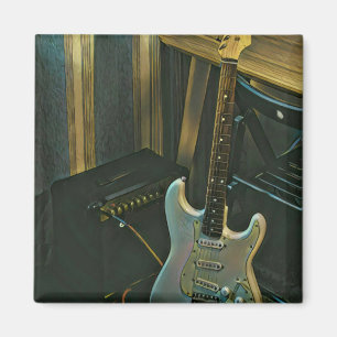 akustische Bass elektrische Gitarre Geschenk Magnet