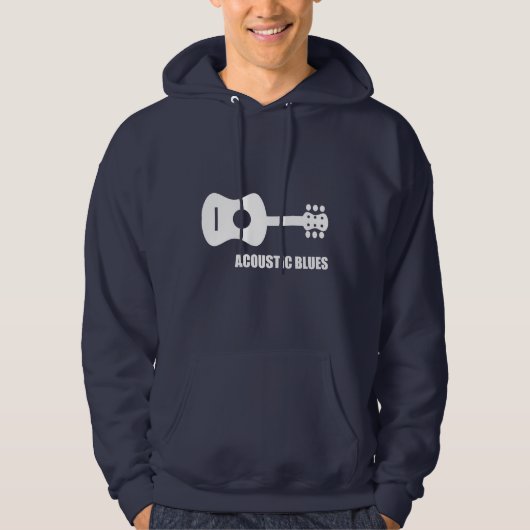 Akustische Blues Hoodie (Vorderseite)