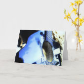 akustische Blues Karte (Gelbe Blume)