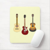 Akustische elektrische Gitarren Musikerband Gitarr Mousepad (Mit Mouse)
