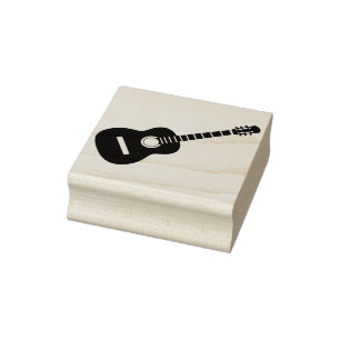 akustische Gitarre-Briefmarke Gummistempel