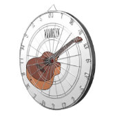 Akustische Gitarre-Cartoon-Abbildung Dartscheibe (Vorderseite rechts)