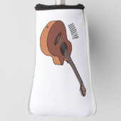 Akustische Gitarre-Cartoon-Abbildung Golf Headcover (Rotieren 90)